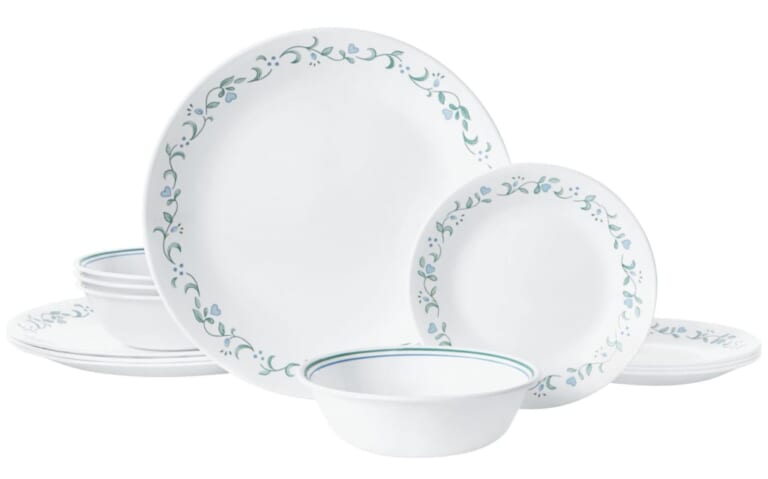Corelle Country Cottage 12-Piece Dinnerware Set for $34 + free shipping w/ $99