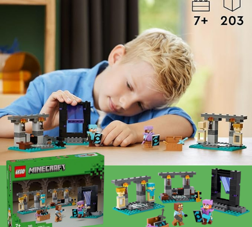 LEGO Minecraft The Armory 203-Piece Building Set $16 (Reg. $20)