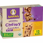 Annie's Organic Chewy Granola Bars, Peanut Butter Chocolate Chip, 12 ct