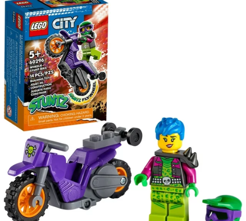 LEGO City Stuntz 14-Piece Wheelie Stunt Bike Building Set $3.61 (Reg. $11.20)