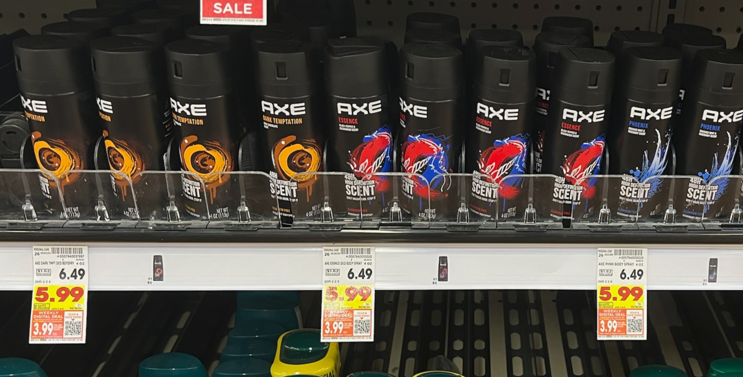 Get Axe Body Spray For As Low As $3.99 At Kroger (Regular Price $6.49)