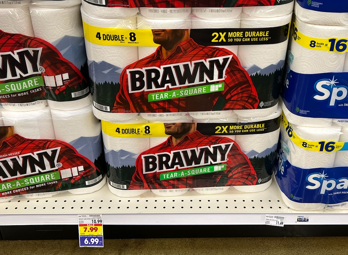 Brawny Paper Towels Are As Low As $5.99 At Kroger
