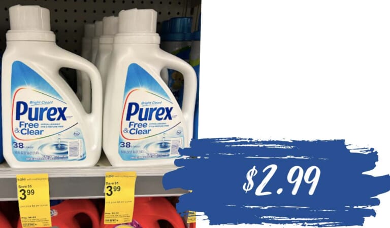 Get Purex Laundry Detergent for $2.99 at Walgreens