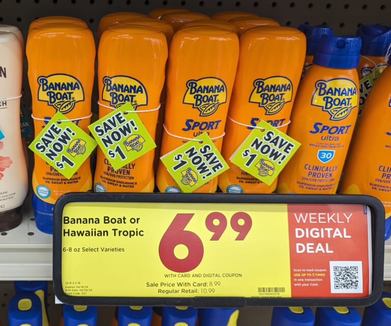 Banana Boat Sunscreen As Low As $6.99 At Kroger (Regular Price $11.99)