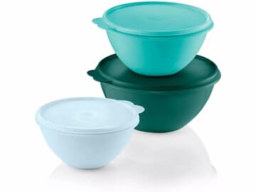 Tupperware Wonderlier 3pc Plastic Classic Bowls