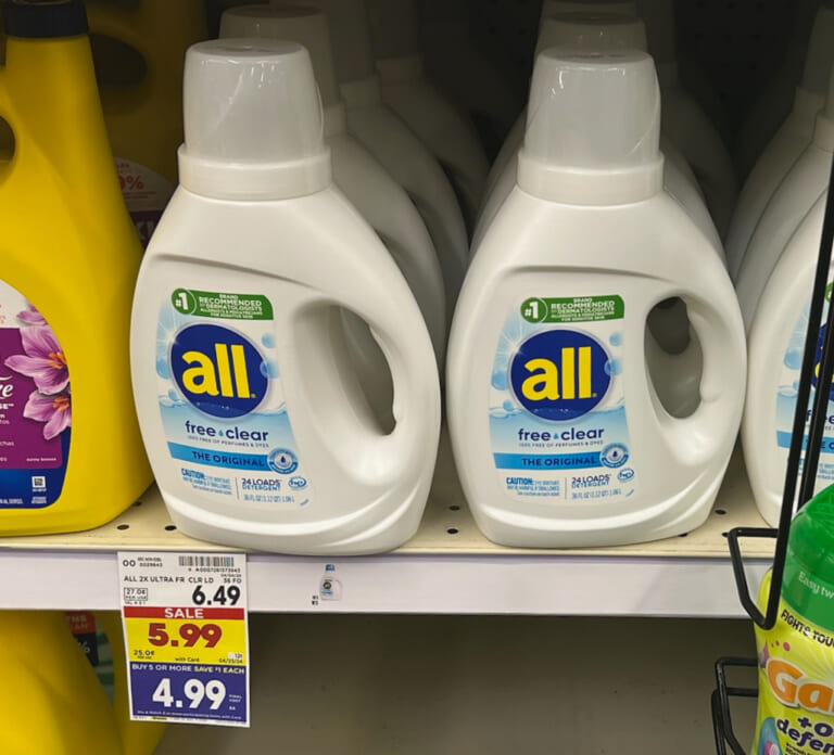 All Laundry Detergent As Low As $3.49 At Kroger
