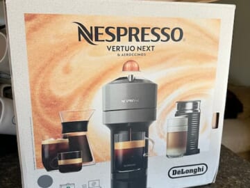 Nespresso Vertuo Next Coffee Machine on counter