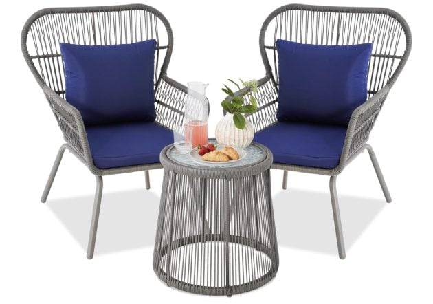 3-Piece Patio Conversation Bistro Set