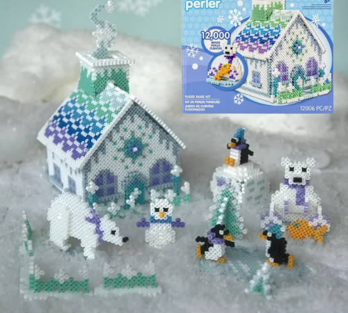 Perler 12006-Piece 3D Polar Ice House Fused Bead Kit $7.12 (Reg. $15)