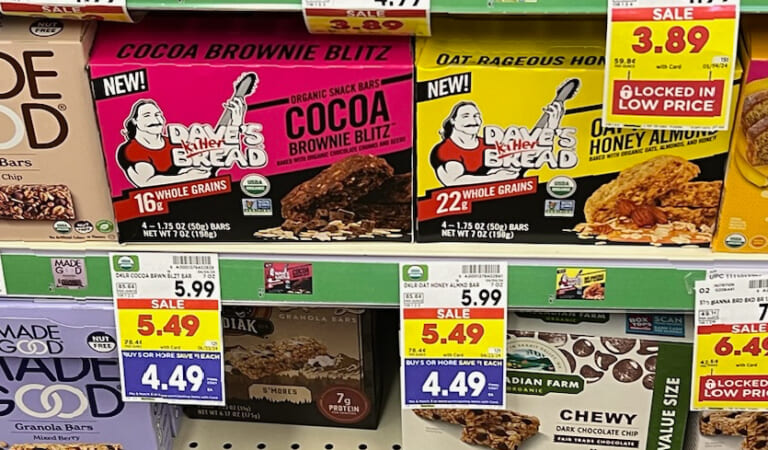 Get A Box Of Dave’s Killer Bread Snack Bars For FREE At Kroger