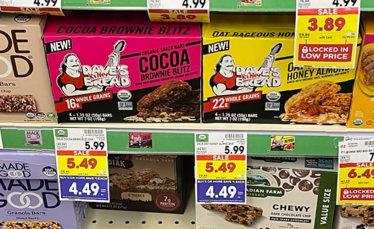 Get A Box Of Dave’s Killer Bread Snack Bars For FREE At Kroger