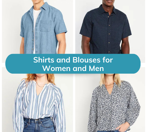 Today Only! Shirts and Blouses for Women and Men from $13.49 (Reg. $26.99+)