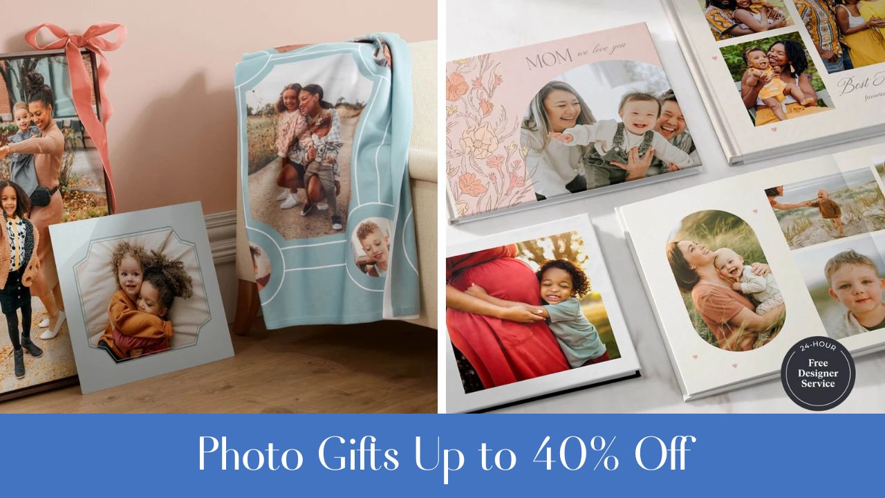 Shutterfly | 40% Off Photo Books, Gifts & Home Decor + Free Shipping!