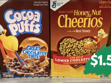 $1.50 General Mills Cereal at Walgreens