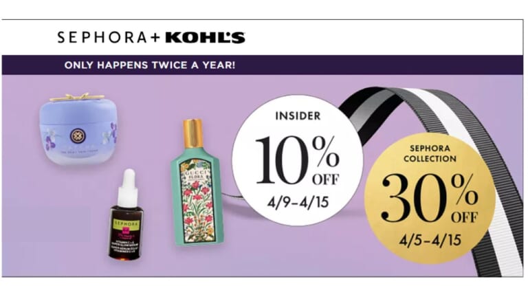 Kohl’s Beauty Insiders Get 30% Off Sephora Collection!