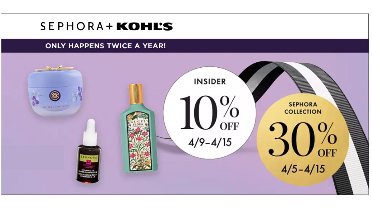 Kohl’s Beauty Insiders Get 30% Off Sephora Collection!