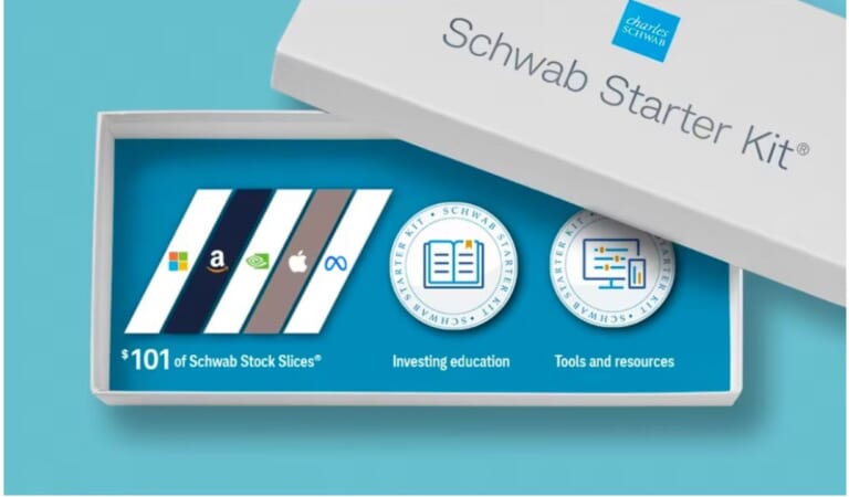 New Schwab Investors Get $101 Stock Slices With First $50 Deposit!