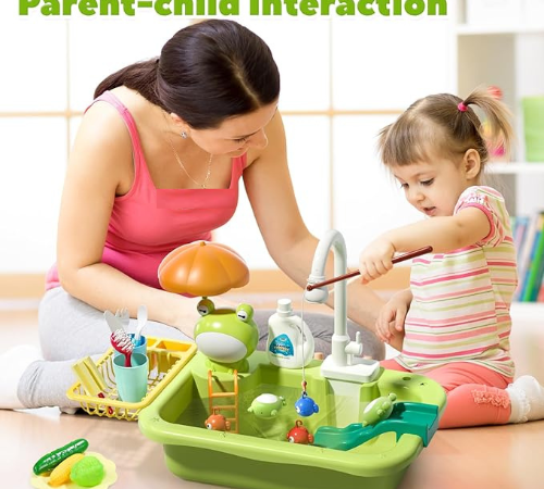 Play Kitchen Toy Sink with Running Water $25.19 After Code (Reg. $35)
