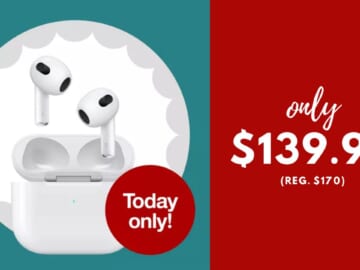 Apple AirPods 3rd Generation $139.99 (reg. $170) | Today Only!