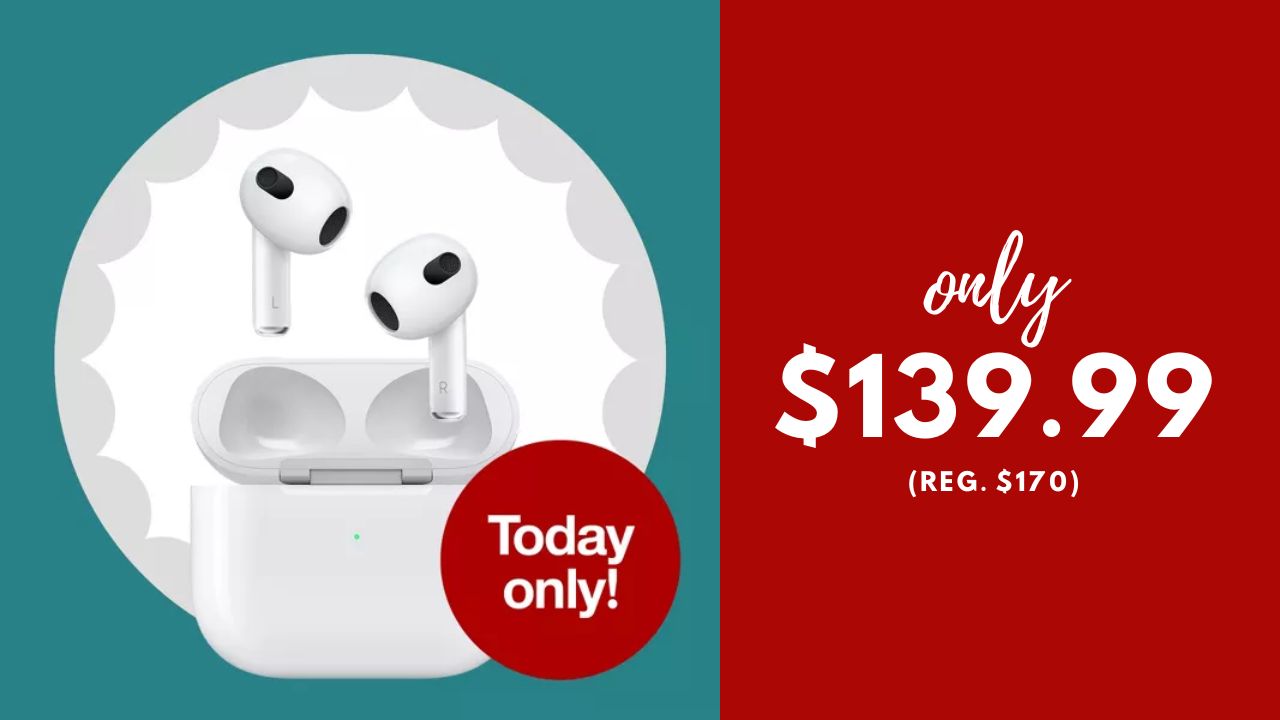 Apple AirPods 3rd Generation $139.99 (reg. $170) | Today Only!