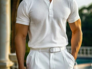 Men's Golf Polo Shirt for $9 + $6 s&h