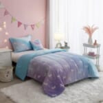 Your Zone Rainbow Unicorn 5 Piece Glow In the Dark Comforter Set