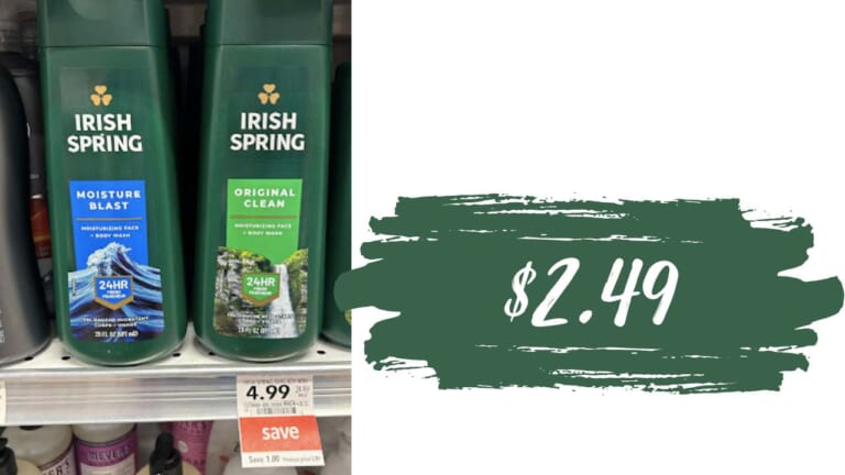 $2.49 Irish Spring Body Wash