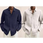Littrendy Men's Casual Linen Shirt for $9 + $4 s&h