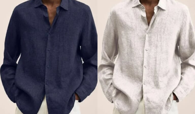 Littrendy Men's Casual Linen Shirt for $9 + $4 s&h