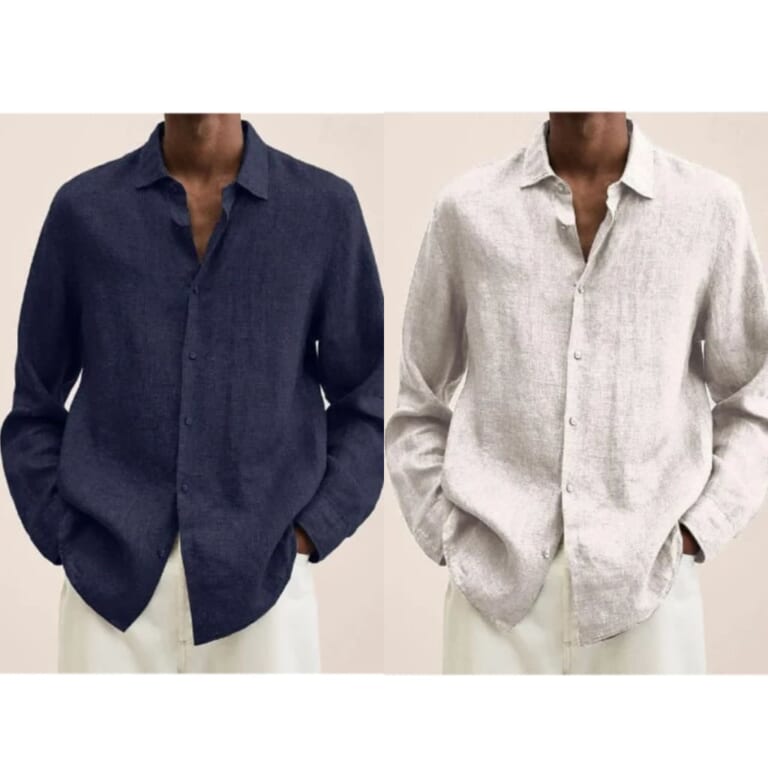 Littrendy Men's Casual Linen Shirt for $9 + $4 s&h