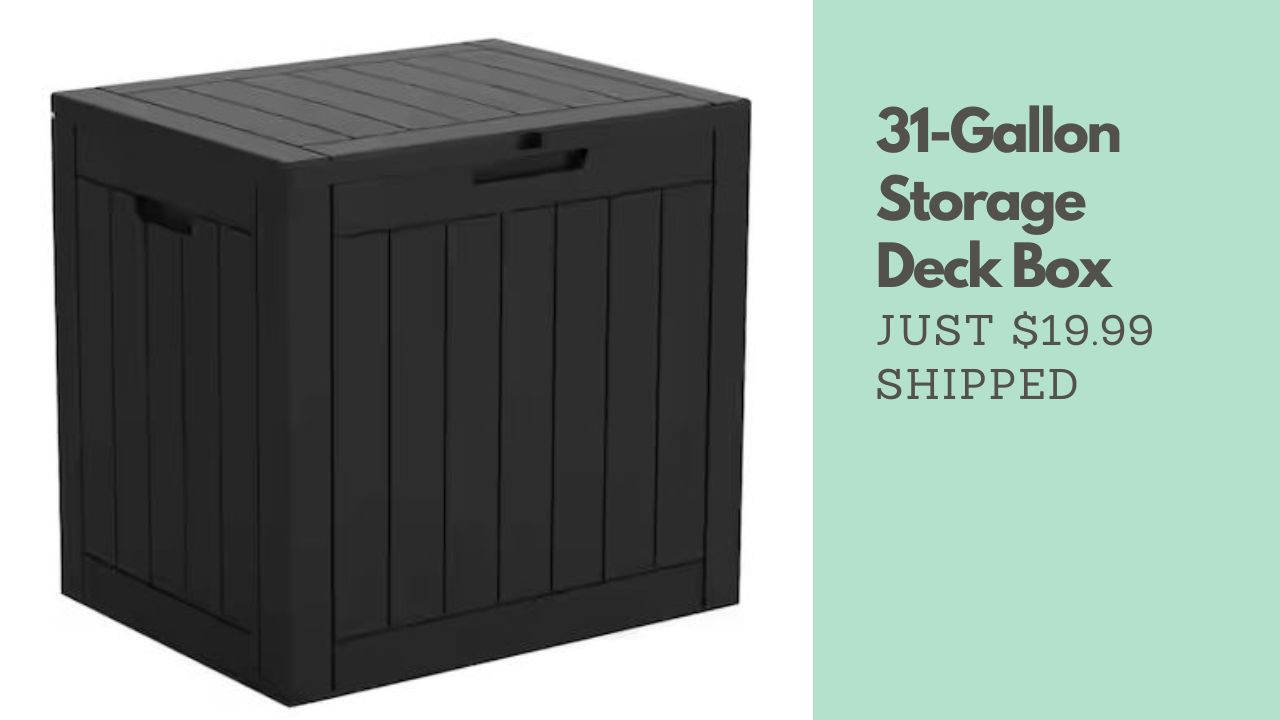 31-Gallon Deck Storage Box Just $19.99 Shipped (Reg. $36)