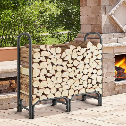 Yaheetech 4ft Heavy Duty Metal Firewood Rack $36.99 Shipped Free (Reg. $53)