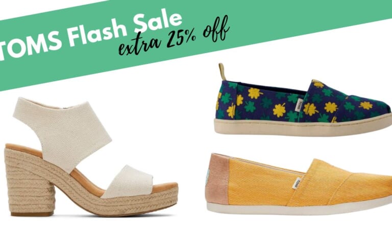 Toms Flash Sale | 25% off Shoes for the Whole Family + Accessories