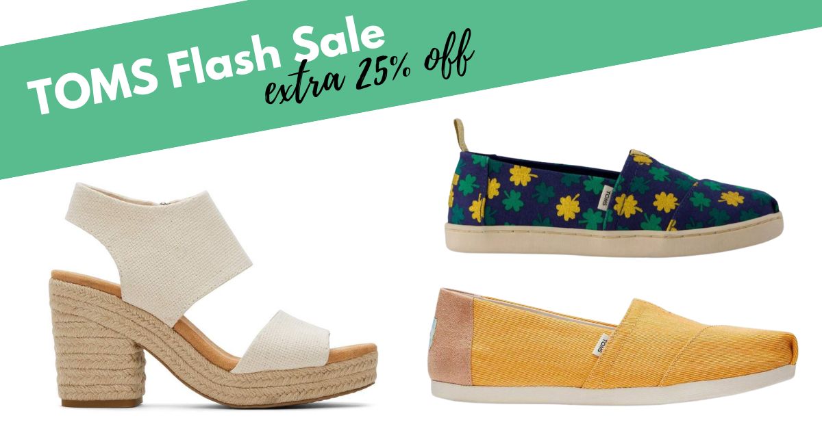 Toms Flash Sale | 25% off Shoes for the Whole Family + Accessories