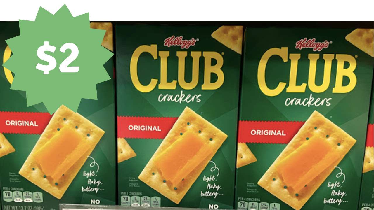 Town House & Club Crackers for $2 at Kroger