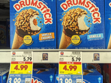 Pick Up Nestle Drumstick Cones 4-Count Boxes For Just $3.99 At Kroger
