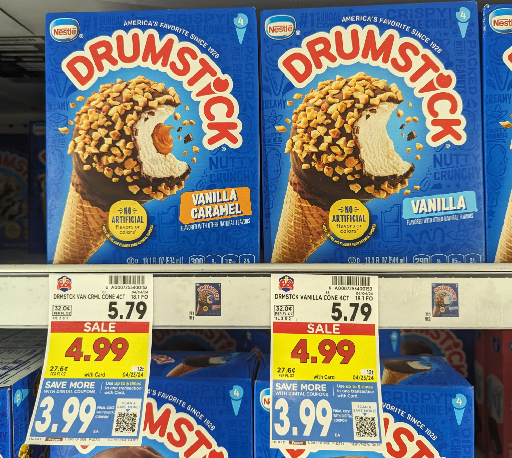 Pick Up Nestle Drumstick Cones 4-Count Boxes For Just $3.99 At Kroger