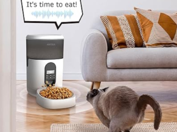 Automatic 4L Cat Food Dispenser $23.99 (Reg. $60)