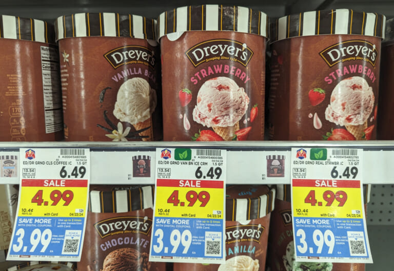 Edy’s/Dreyer’s Ice Cream As Low As $3.49 At Kroger (Regular Price $6.49)