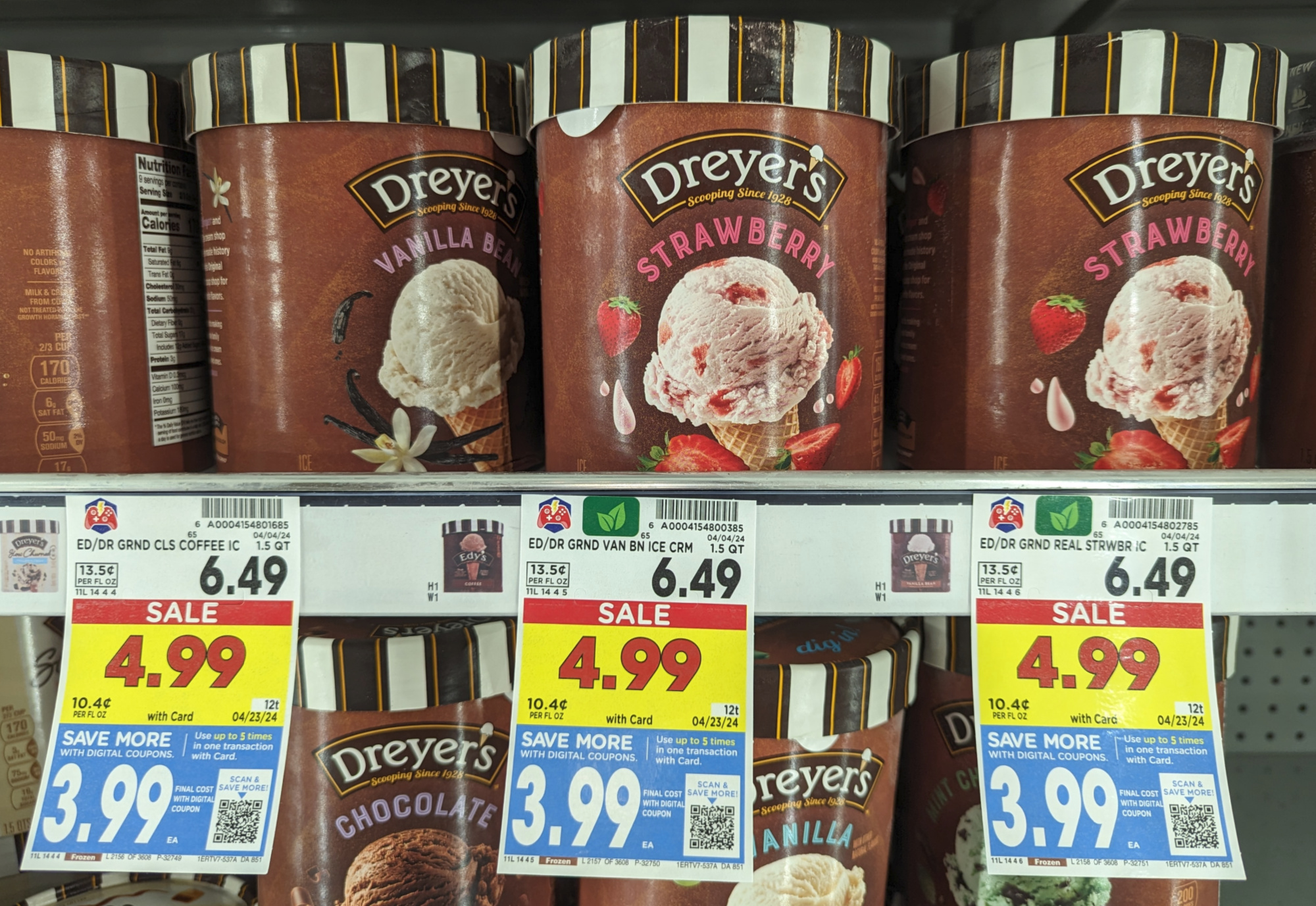 Edy’s/Dreyer’s Ice Cream As Low As $3.49 At Kroger (Regular Price $6.49)