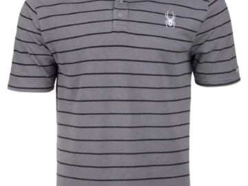 Spyder Men's Classic Stripe Logo Polo Shirt for $30 for 3 + free shipping w/ $75