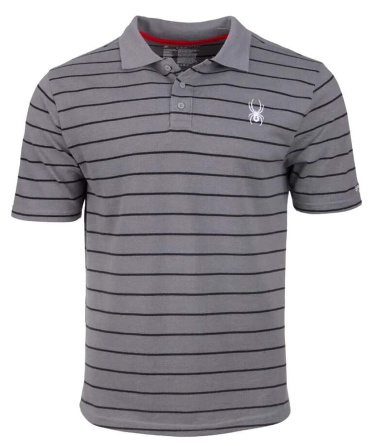 Spyder Men's Classic Stripe Logo Polo Shirt for $30 for 3 + free shipping w/ $75