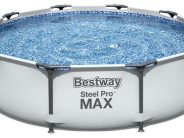 Bestway Steel Pro Max 10-Foot Above Ground Pool Set for $108 + free shipping