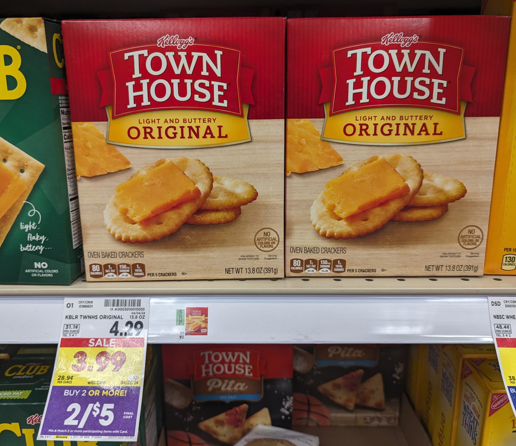 Kellogg’s Town House Crackers As Low As $2 At Kroger (Regular Price $4.29)