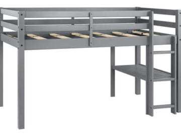 BH&G Twin Loft Bed w/ Shelf for $140 + free shipping