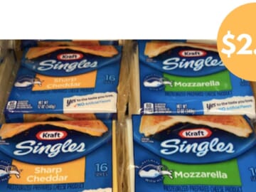 $2.49 Kraft Cheese Singles with Kroger eCoupon
