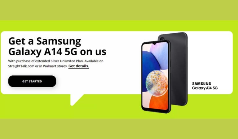 Free Samsung Galaxy A14 With Straight Talk Unlimited Plan