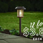 Home Depot | Hampton Bay Solar Outdoor LED Path Lights, 12 for $70.56