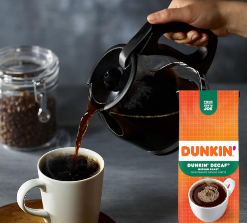 Dunkin’ 6-Pack Decaf Medium Roast Decaffeinated Ground Coffee as low as $33.49 After Coupon (Reg. $51.54) + Free Shipping – $5.58/12 Oz Bag