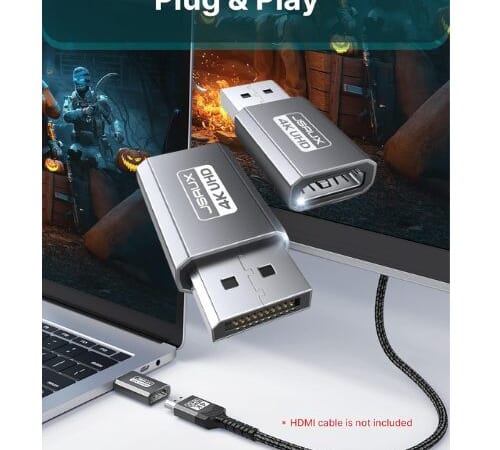 4K DisplayPort to HDMI Adapter, 2-Pack $5.49 After Code + Coupon (Reg. $9.98) – $2.75 Each